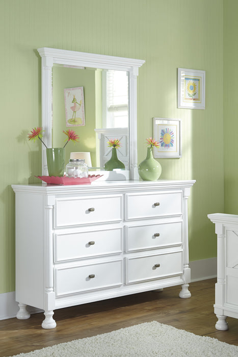 Kaslyn White Panel Youth Bedroom Set - Lara Furniture