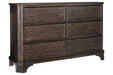 Adinton Brown Dresser - Lara Furniture