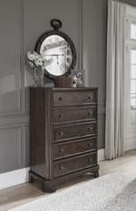 Adinton Brown Chest of Drawers - Lara Furniture