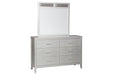 Olivet Silver Bedroom Mirror - Lara Furniture
