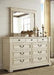 Bolanburg Antique White Bedroom Mirror - Lara Furniture