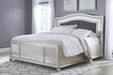 Coralayne Silver Upholstered Panel Bedroom Set - Lara Furniture