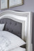 Coralayne Silver Upholstered King Panel Bed - Lara Furniture