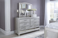 Coralayne Silver Upholstered Panel Bedroom Set - Lara Furniture