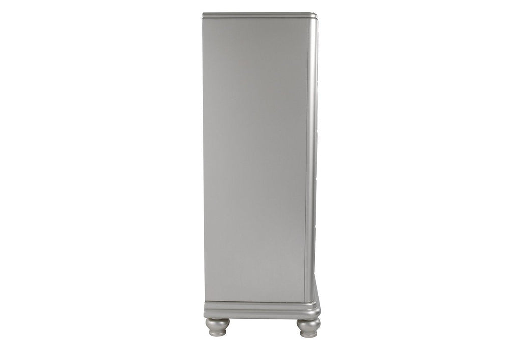 Coralayne Silver Chest of Drawers - Lara Furniture