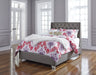 Coralayne Gray Upholstered Full Panel Bed - Lara Furniture