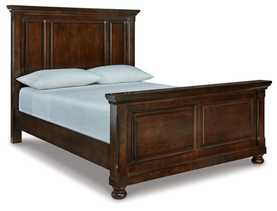 Porter Rustic Brown Queen Panel Bed