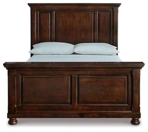 Porter Rustic Brown Queen Panel Bed