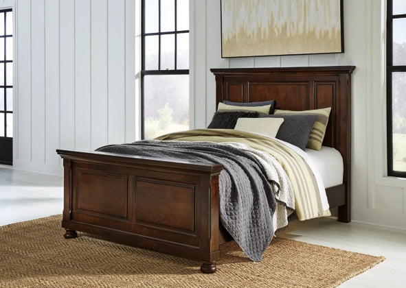 Porter Rustic Brown Queen Panel Bed