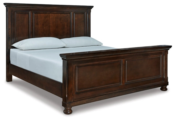 Porter Rustic Brown King Panel Bed