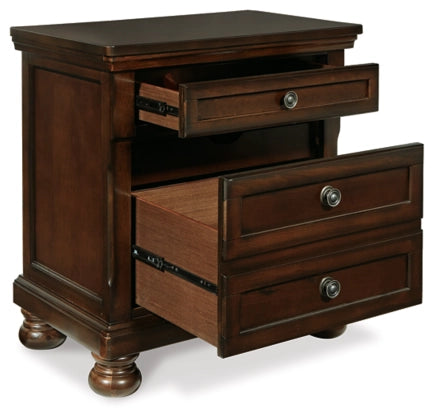 Porter Rustic Brown Nightstand