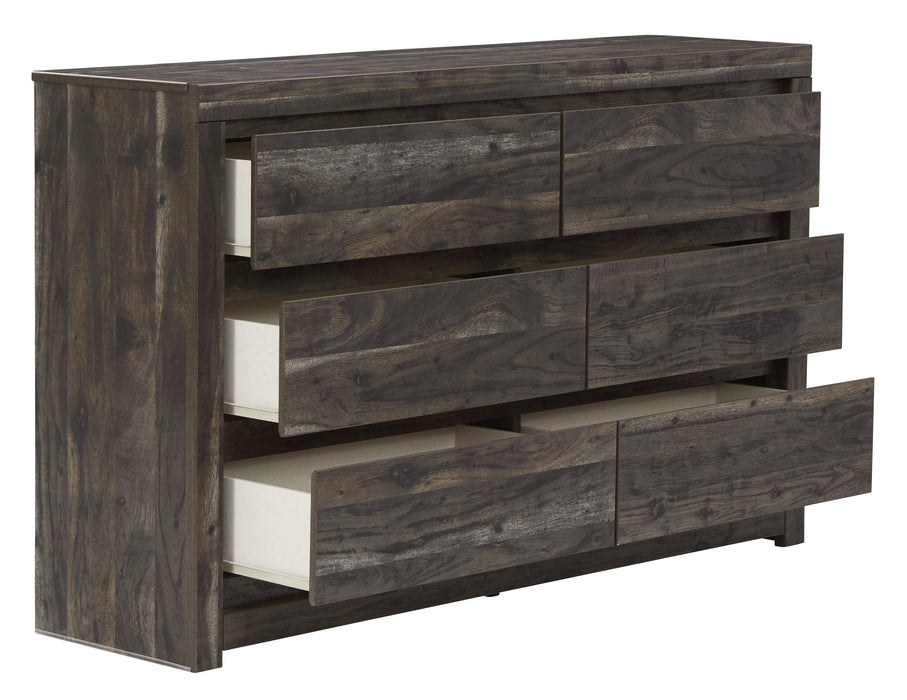 Vay Bay Charcoal Bookcase Bedroom Set - Lara Furniture