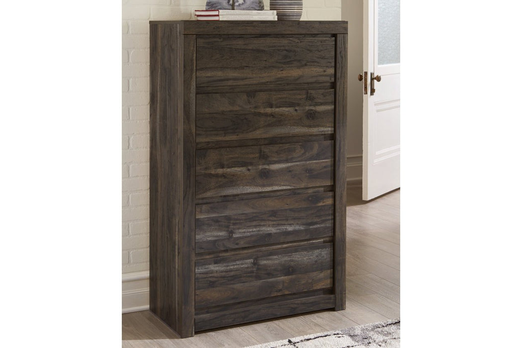 Vay Bay Charcoal Chest of Drawers - Lara Furniture