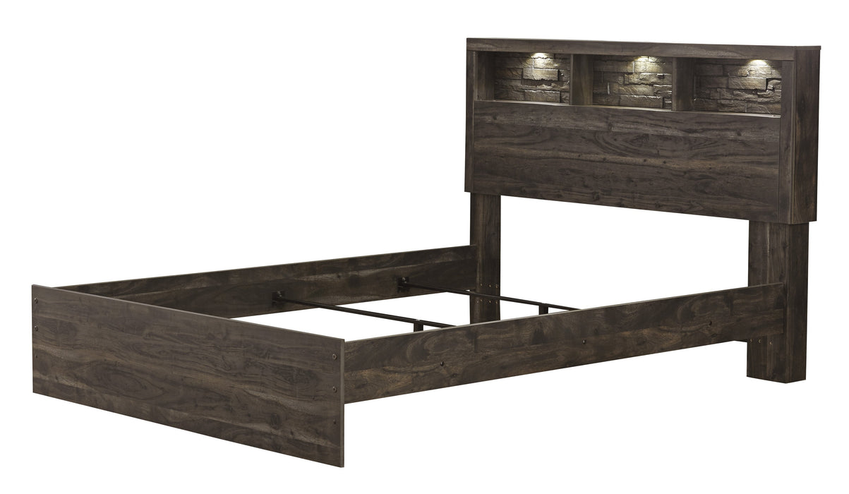 Vay Bay Charcoal Queen Panel Bed - Lara Furniture