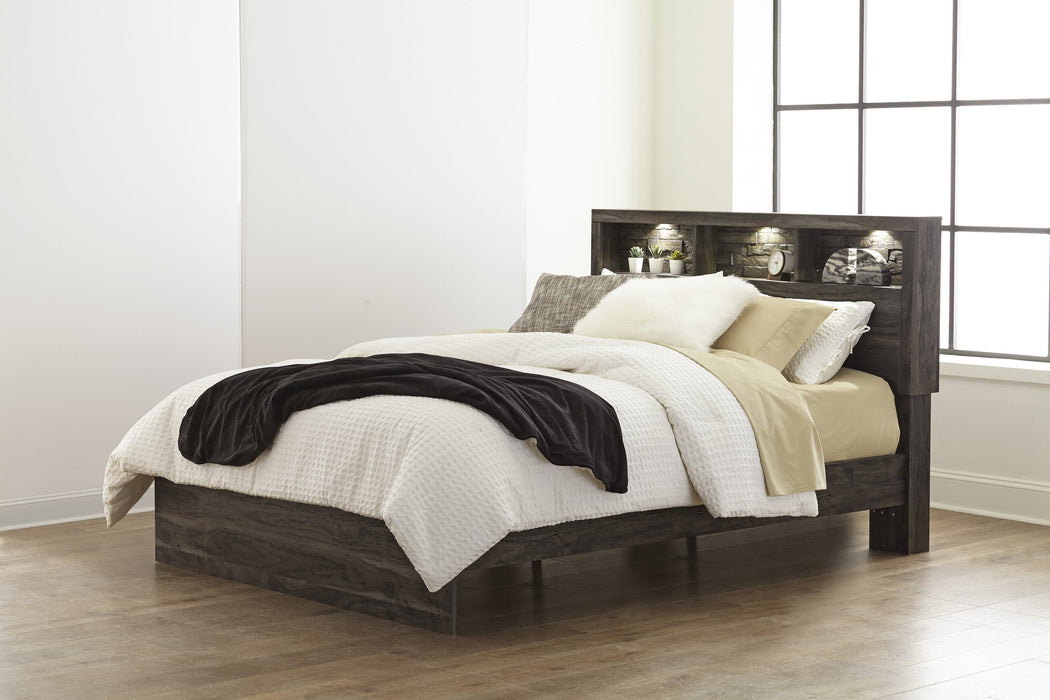 Vay Bay Charcoal Queen Panel Bed - Lara Furniture