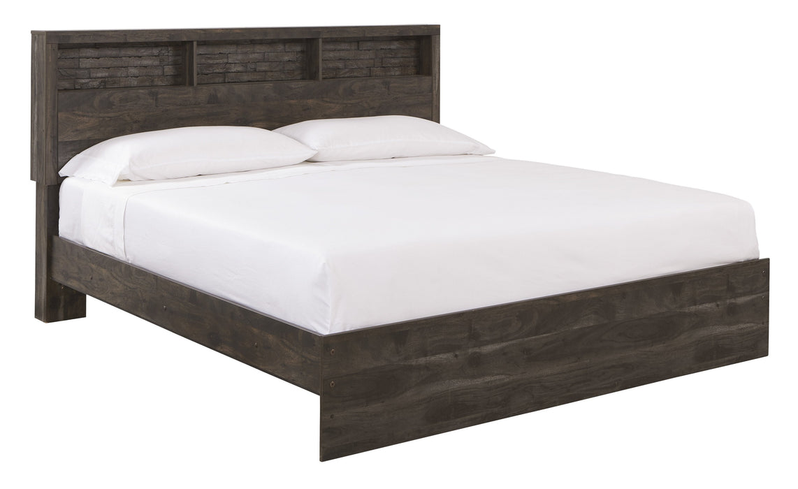 Vay Bay Charcoal King Panel Bed - Lara Furniture