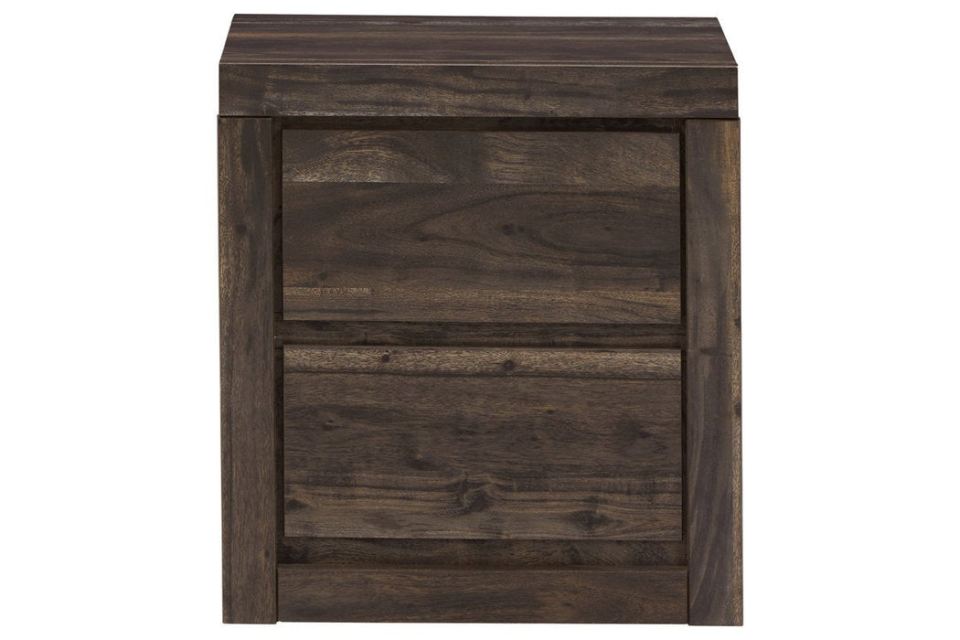 Vay Bay Charcoal Nightstand - Lara Furniture