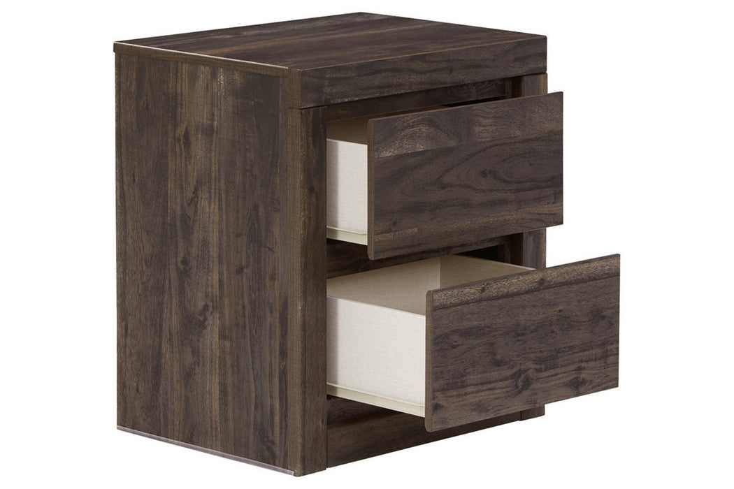 Vay Bay Charcoal Nightstand - Lara Furniture