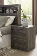 Vay Bay Charcoal Nightstand - Lara Furniture