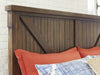 Lakeleigh Brown Queen Bench Panel Bed - Lara Furniture