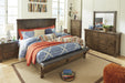 Lakeleigh Brown King Bench Panel Bed - Lara Furniture