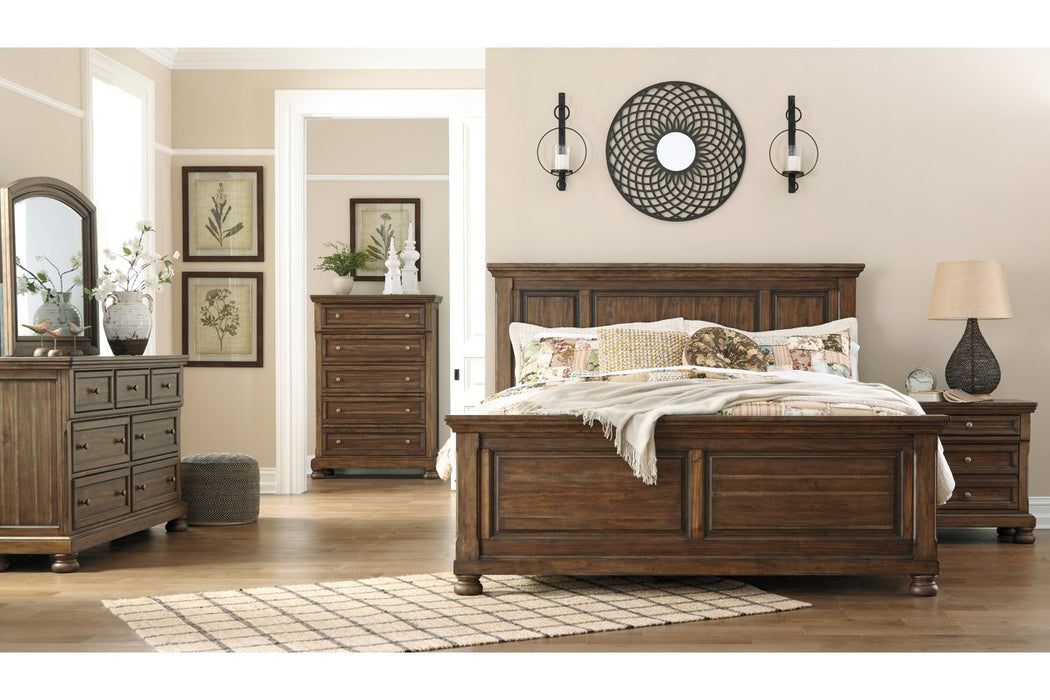 Flynnter Medium Brown Nightstand - Lara Furniture