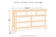 Flynnter Medium Brown Dresser - Lara Furniture