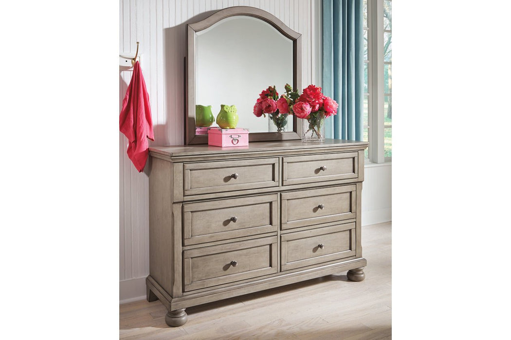 Lettner Light Gray Youth Bedroom Mirror - Lara Furniture