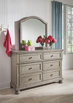 Lettner Light Gray Youth Bedroom Mirror - Lara Furniture