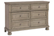 Lettner Light Gray Youth Dresser - Lara Furniture