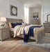 Lettner Light Gray Sleigh Bedroom Set - Lara Furniture