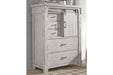 Brashland White Chest of Drawers - Lara Furniture