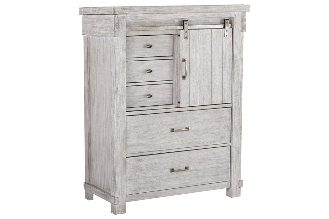 Brashland White Chest of Drawers - Lara Furniture