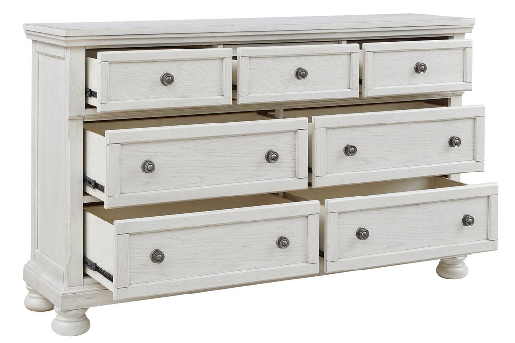 Robbinsdale Antique White Dresser - Lara Furniture