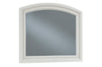 Robbinsdale Antique White Bedroom Mirror - Lara Furniture