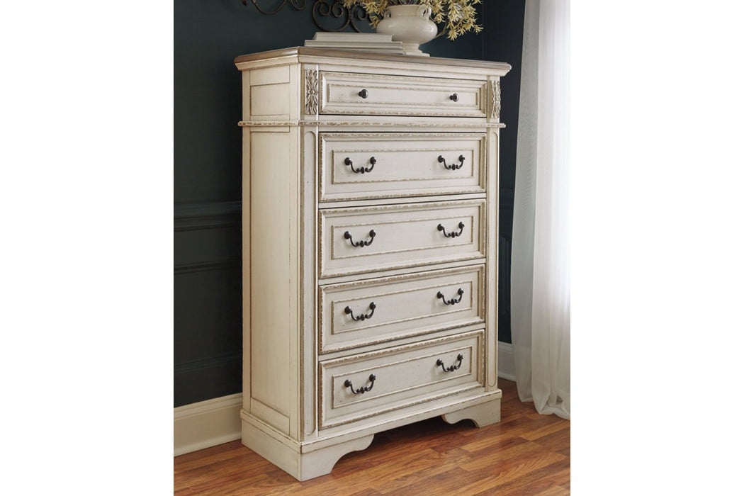 Realyn Two-tone Chest of Drawers - Lara Furniture