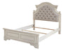 Realyn Chipped White Full Upholstered Bed - Lara Furniture