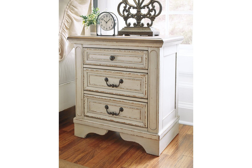 Realyn Two-tone Nightstand - Lara Furniture