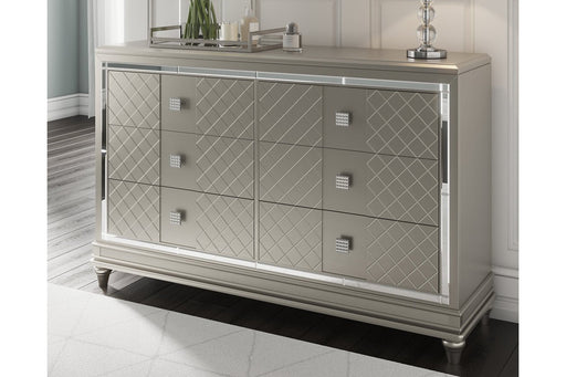 Chevanna Platinum Dresser - Lara Furniture