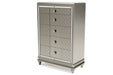 Chevanna Platinum Chest of Drawers - Lara Furniture