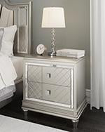 Chevanna Platinum Nightstand - Lara Furniture