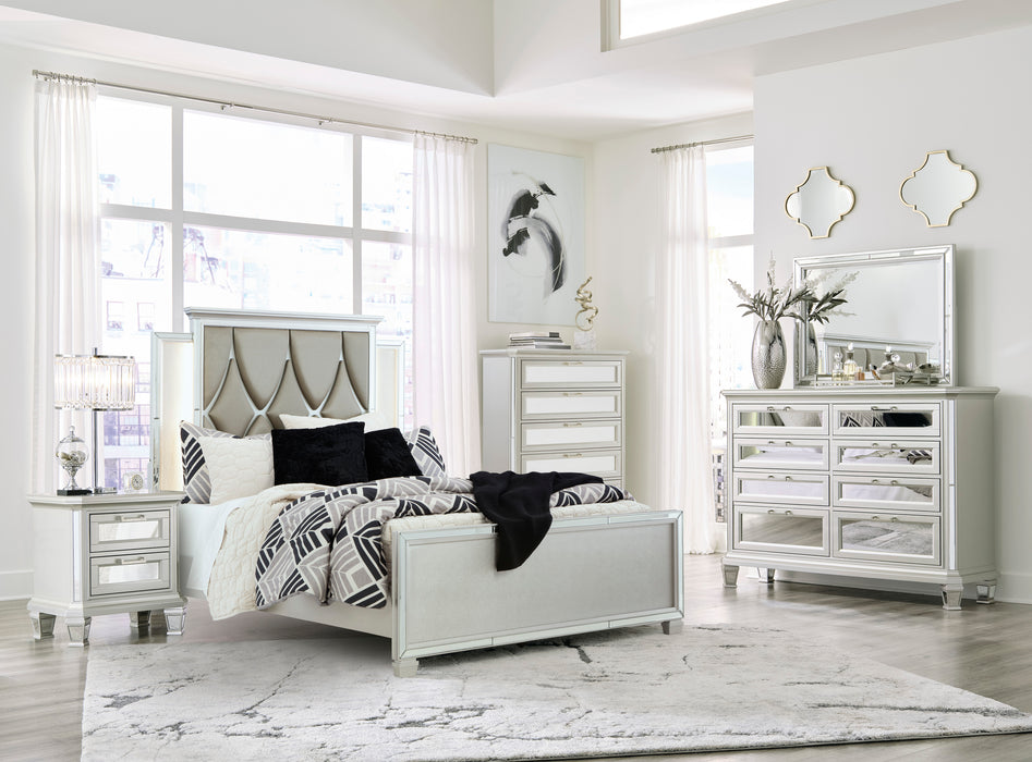Lindenfield Silver Upholstered Bedroom Set