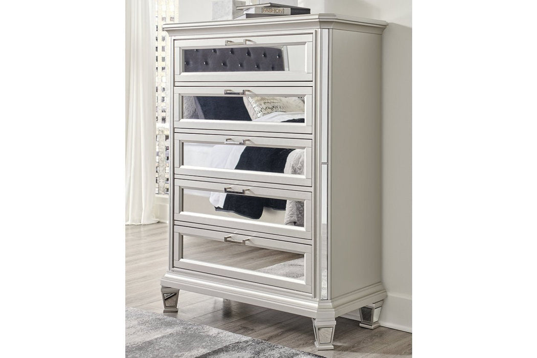 Lindenfield Silver Chest of Drawers - Lara Furniture