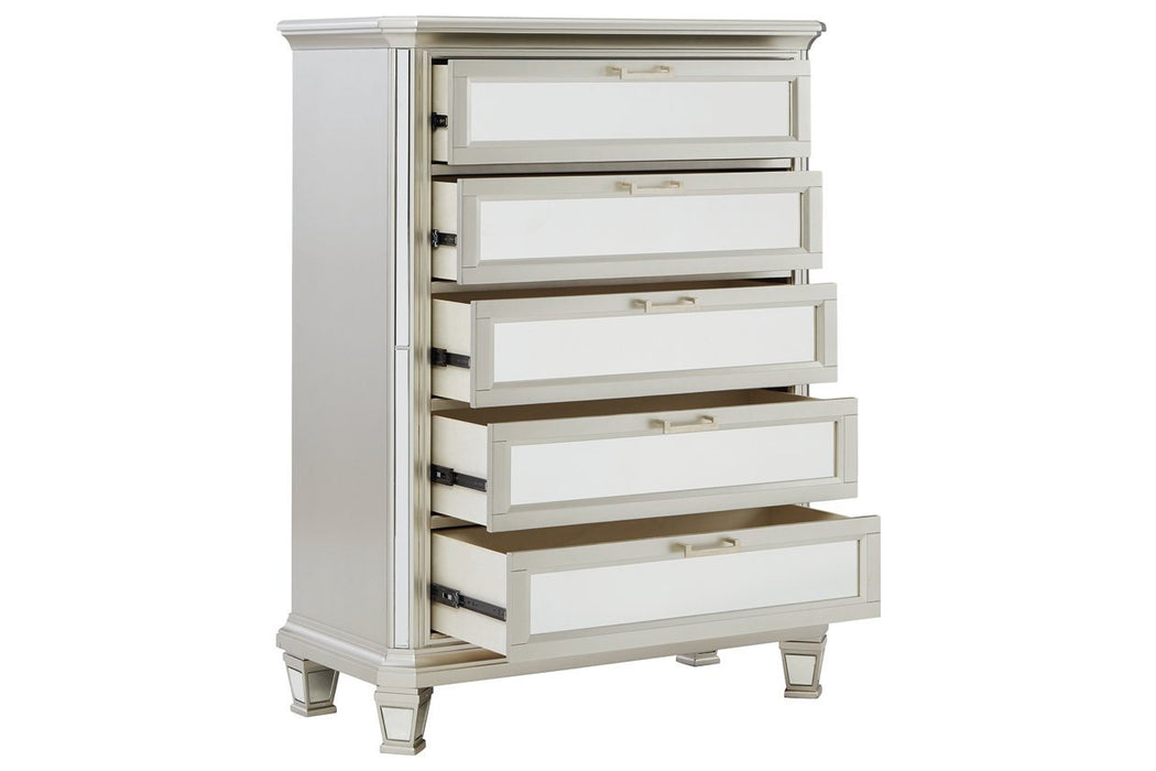 Lindenfield Silver Chest of Drawers - Lara Furniture