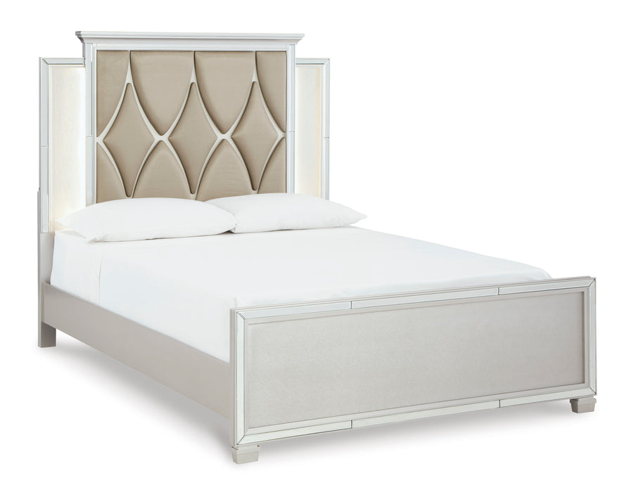 Lindenfield Silver Upholstered Bedroom Set