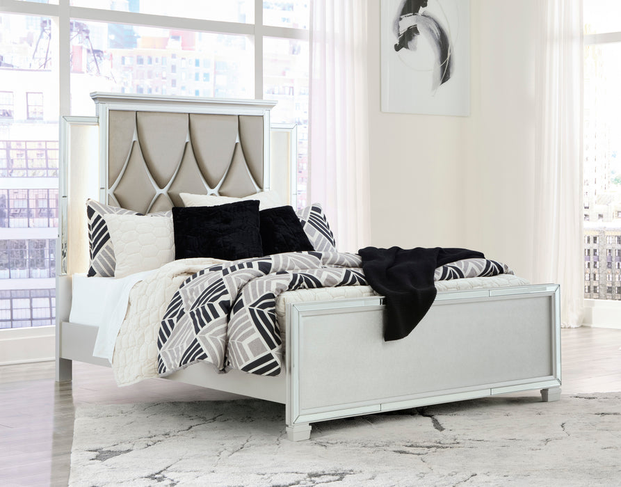 Lindenfield Silver Upholstered Bedroom Set