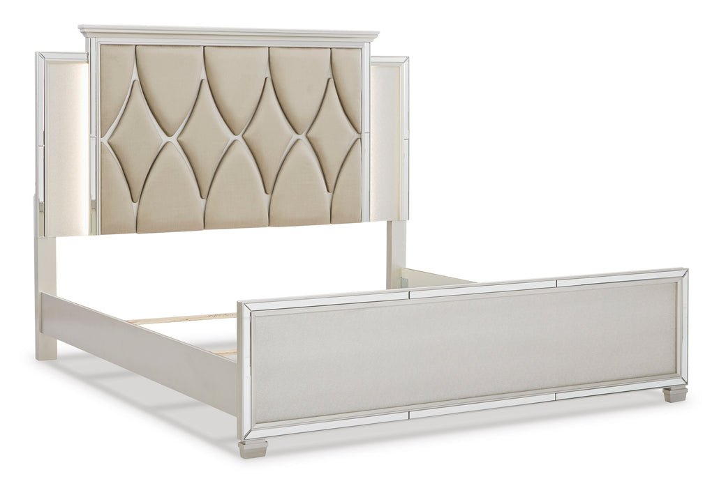 Lindenfield King Upholstered Panel Bed