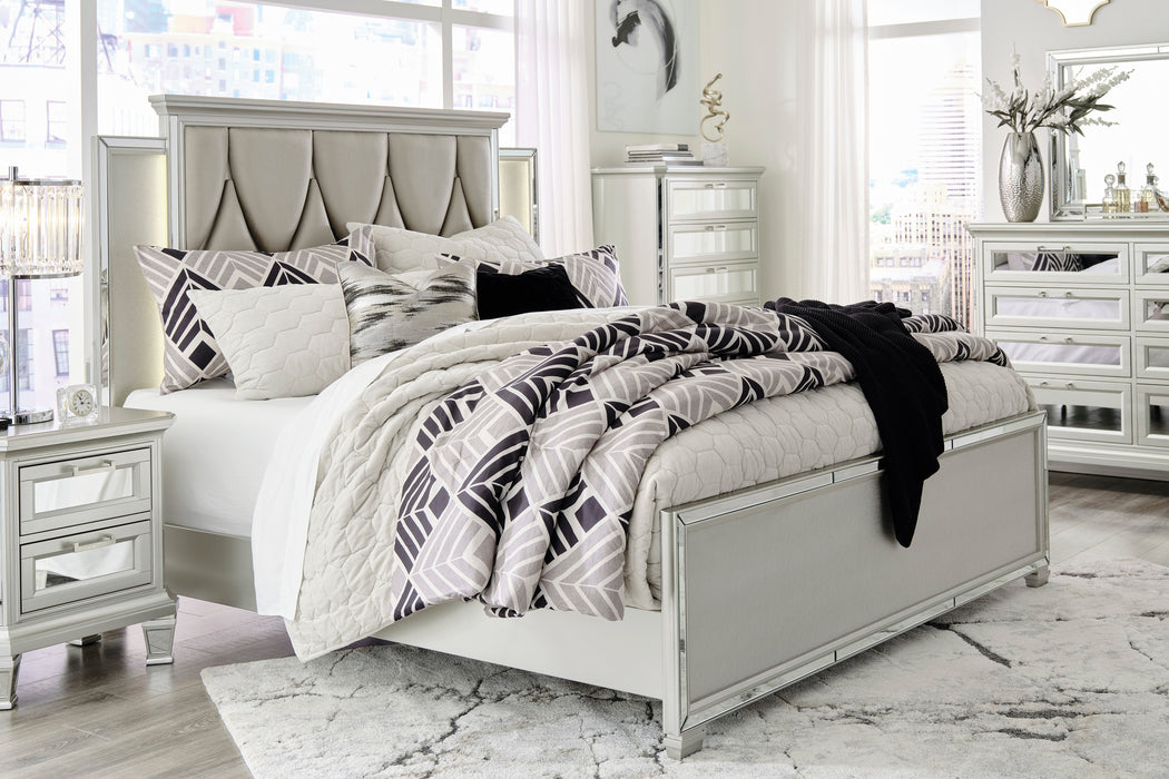 Lindenfield Silver Upholstered Bedroom Set