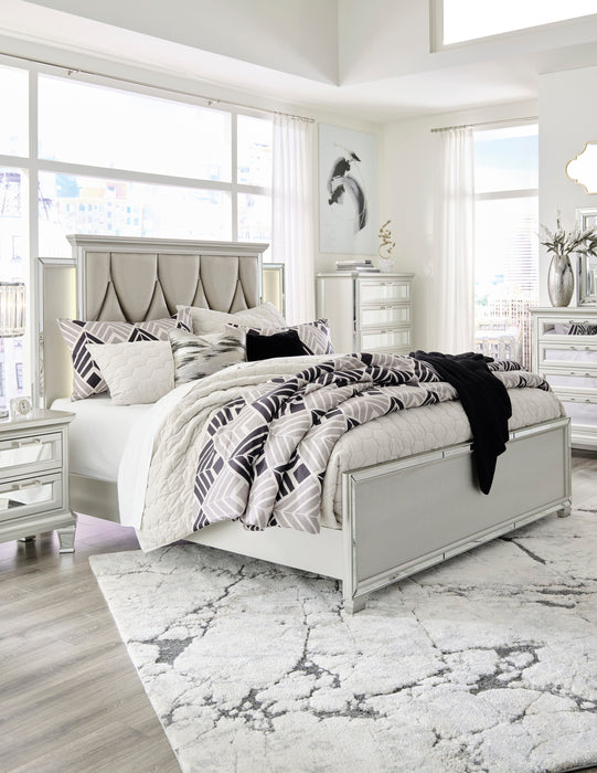 Lindenfield Silver Upholstered Bedroom Set