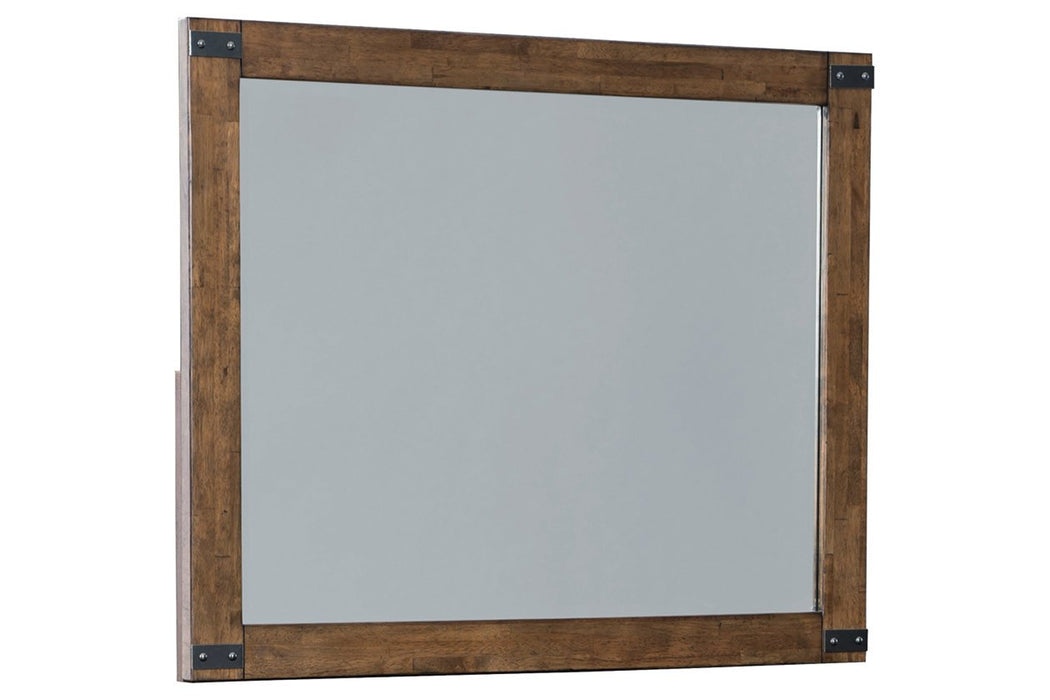 Wyattfield Brown Bedroom Mirror - Lara Furniture